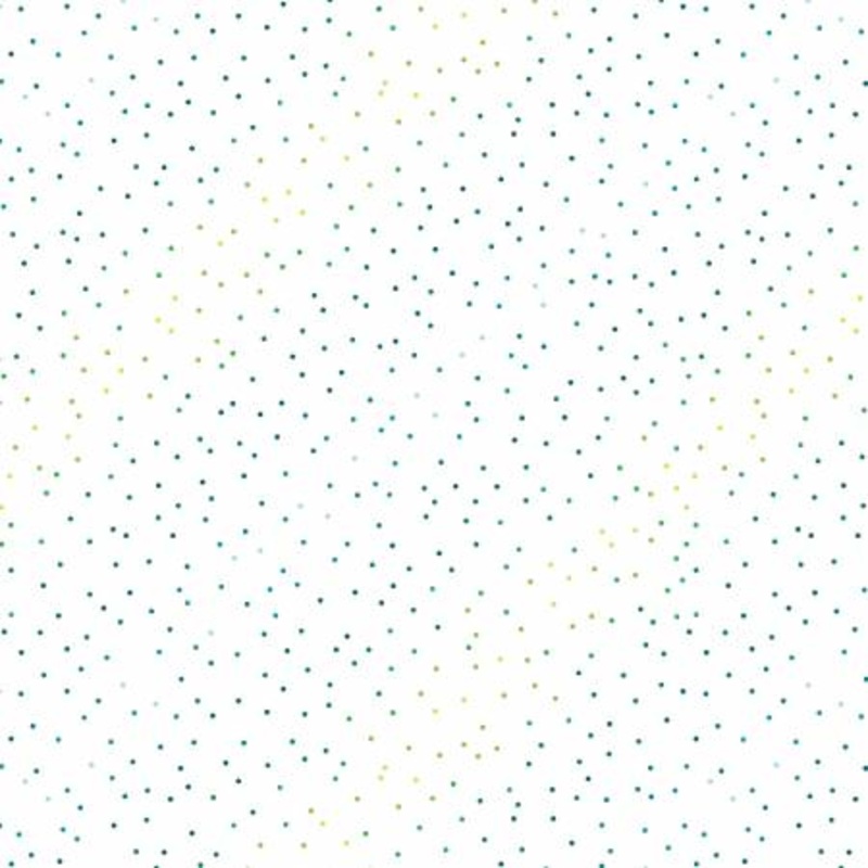 Lucky Bugs: DOT DOT Green/White Fabric (1/2 yd)
