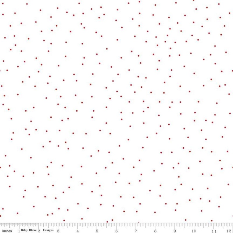 Pin Dot: RED (1/2 yd) by Lori Holt
