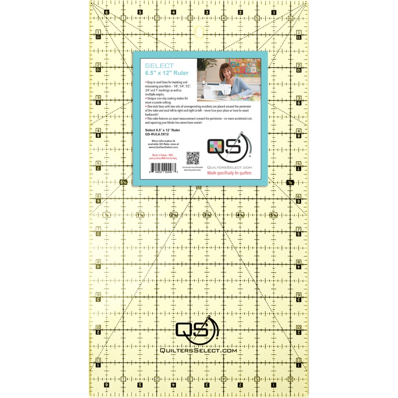 QUILTERS SELECT Non-Slip 6.5x12 Ruler