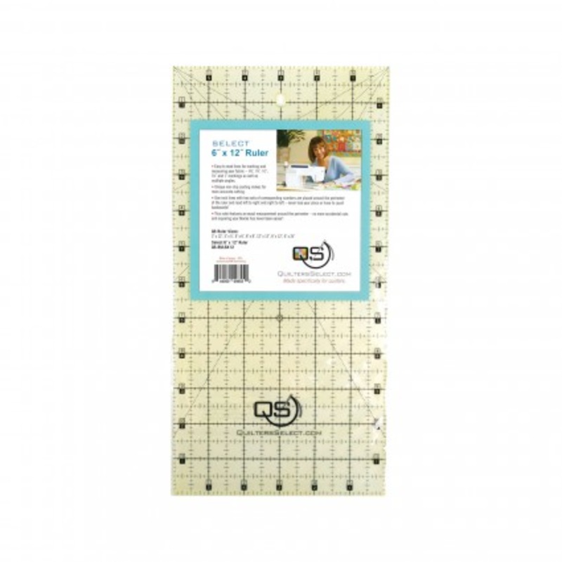 QUILTERS SELECT Non-Slip 6x12 Ruler