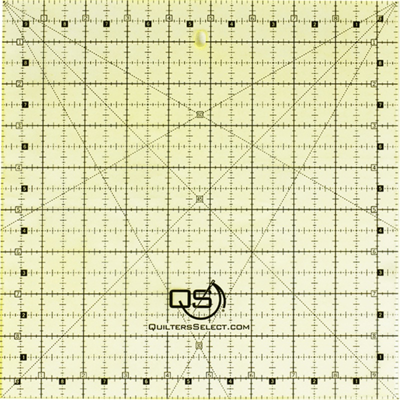 QUILTERS SELECT Non-Slip 9.5x 9.5 Ruler