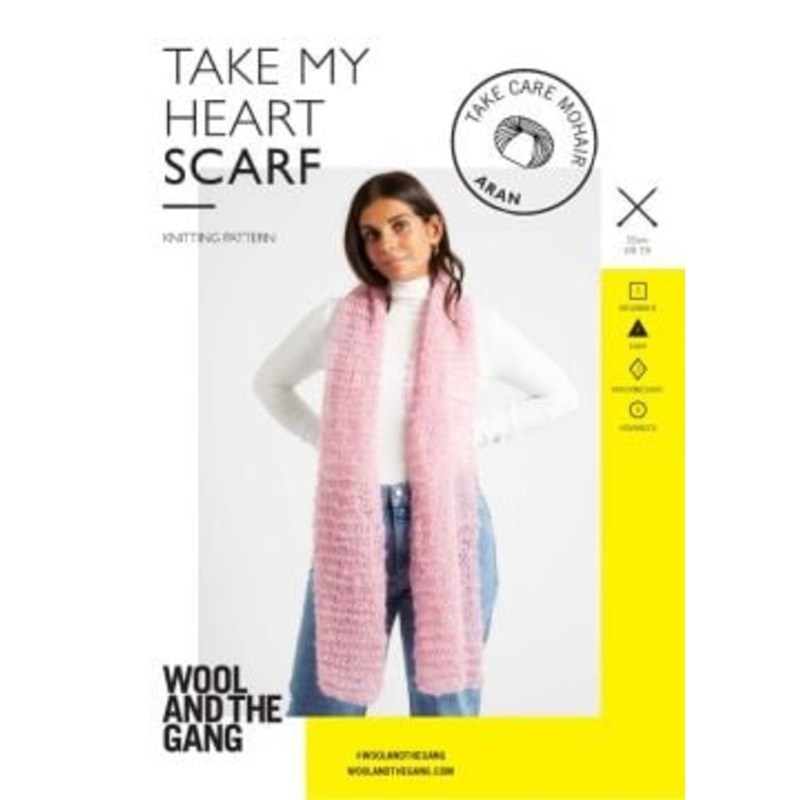 WATG Knitting Pattern: Take My Heart Scarf