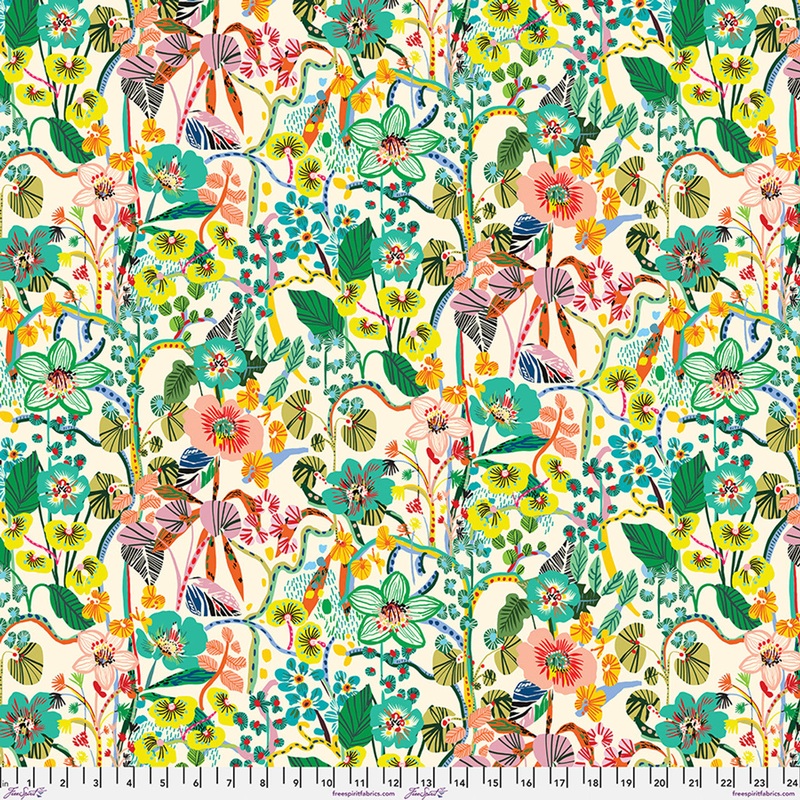 A Thousand Flowers - Citrus $13.49/ Yard