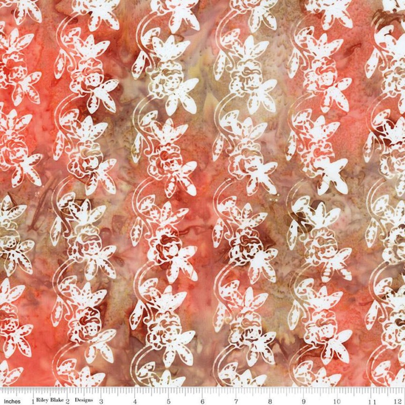 Expressions Batiks Kalinda: CINNAMON GROVE Fabric (1/2 yd)