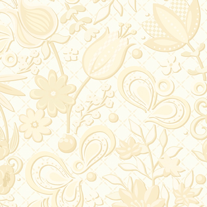 Moonlight Serenade: FEATURE CREAM Fabric (1/2 yd)