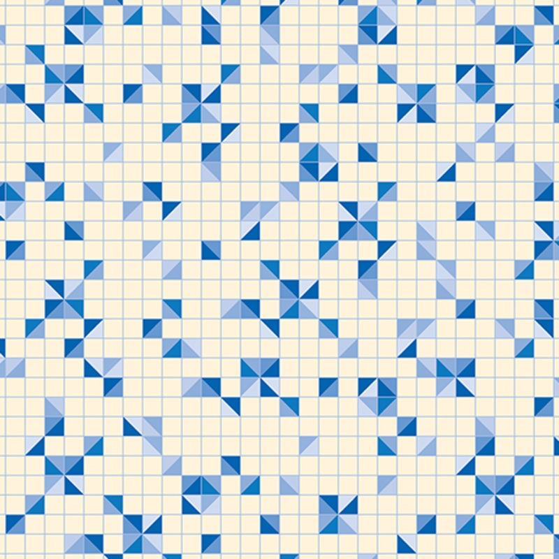 Moonlight Serenade: MODERN TRIANGLE SKY Fabric (1/2 yd)