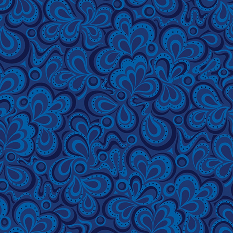 Moonlight Serenade: RIVER MOONLIGHT Fabric (1/2 yd)