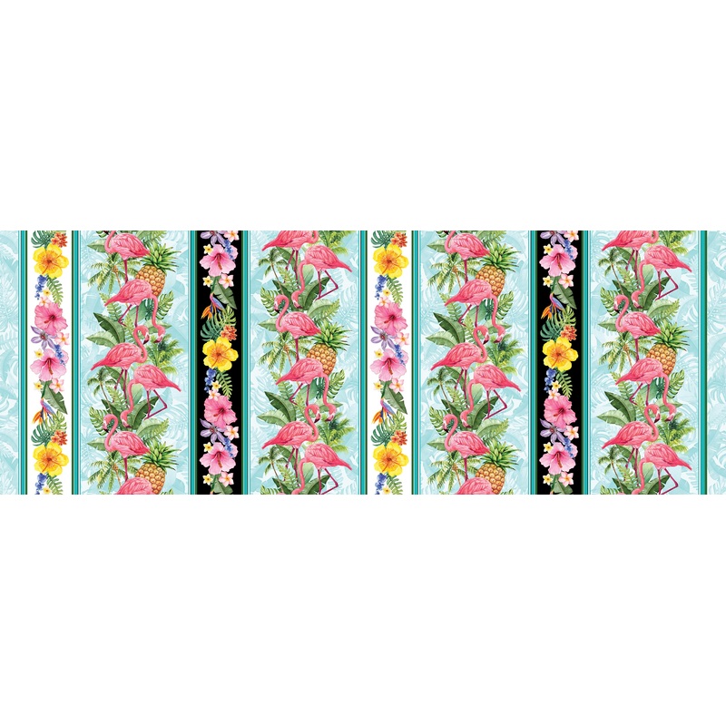 Paradise Awaits: PARADISE STRIPE MULTI Fabric (1/2 yd)