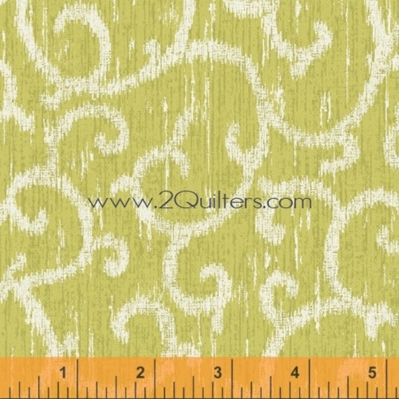 *Closeout Sale* Ibiza Scroll (celery), 18 (LAST PIECE)