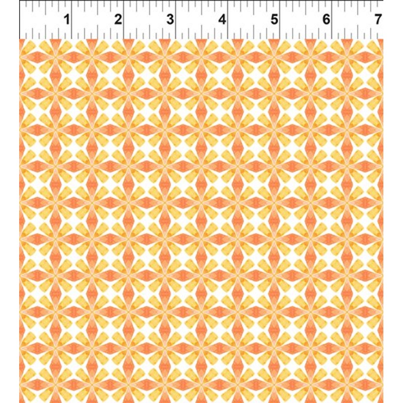 Dragon Friends: GOLD GEO 2 Fabric (1/2 yd)