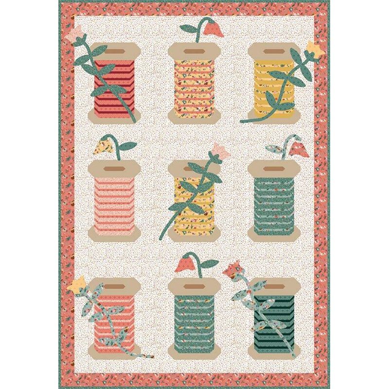 GARDEN SPOOLS Quilt Pattern by Jennifer Long