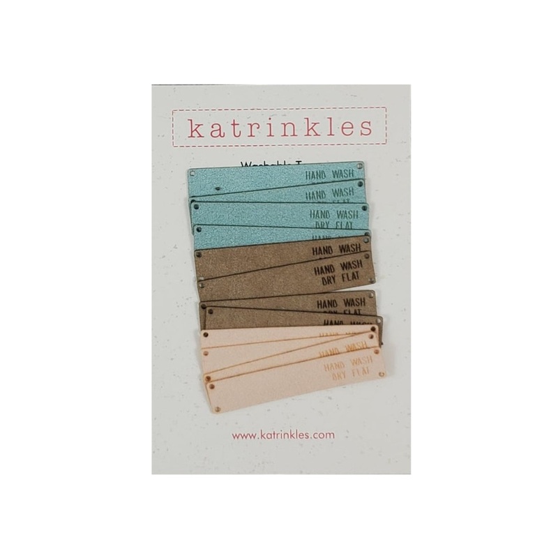 Hand Wash, Dry Flat  Tag