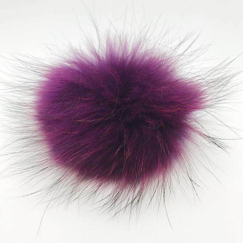 XL Pompom-Eggplant