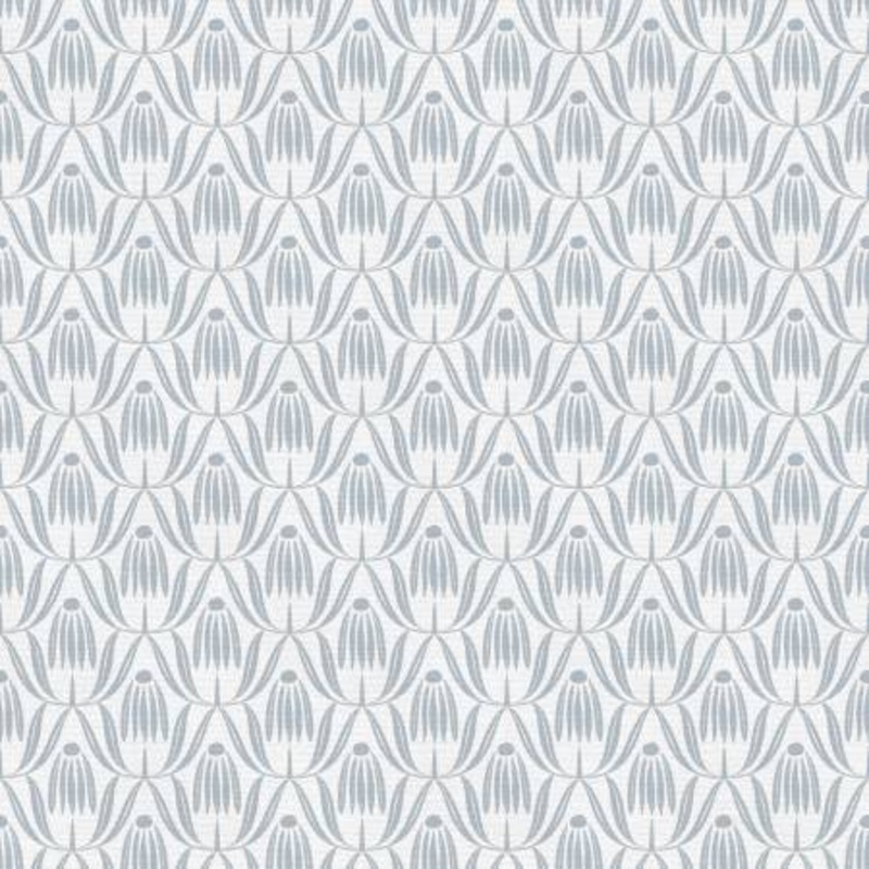 Blue Flower Drop 118 Cotton (183-25306)  Sold in UNITS of  metre