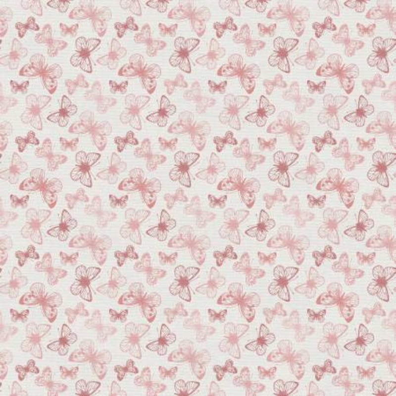 Coral Butterflies 118 Cotton (183-25340)  Sold in UNITS of  metre