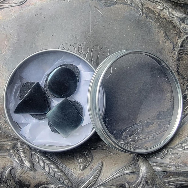 Midcentury Stud Buttons-Black