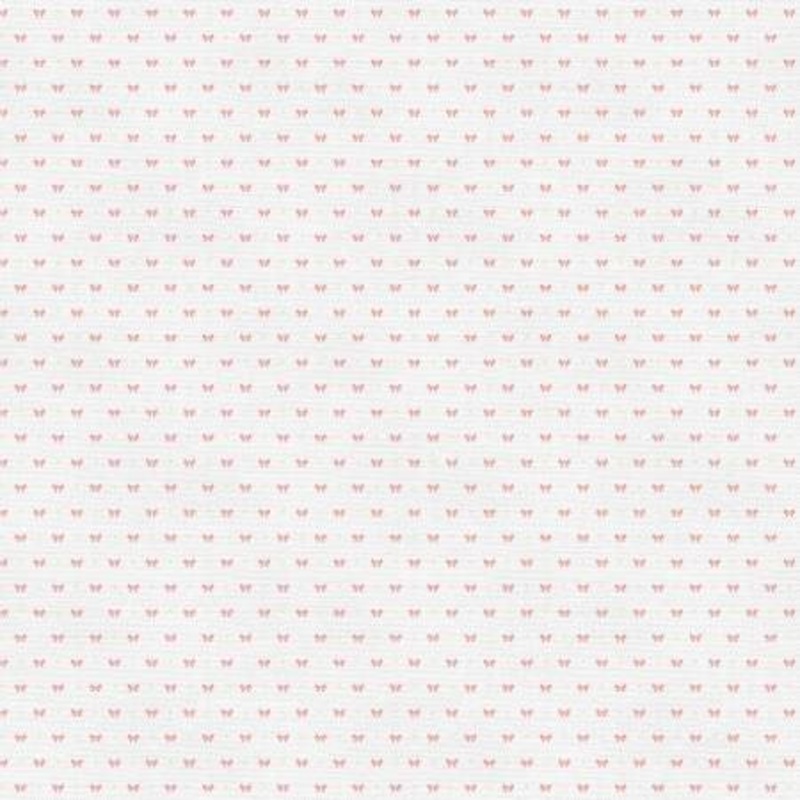 Pink on White Bows 118 Cotton (183-25273)  Sold in UNITS of  metre