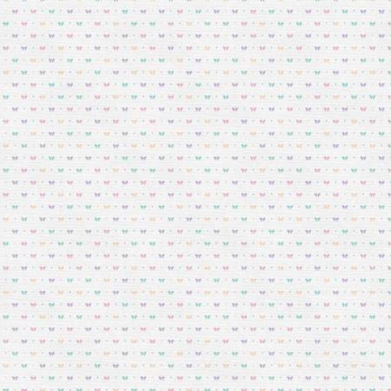 Pink/Purple on White Bows 118 Cotton (183-25276)  Sold in UNITS of  metre