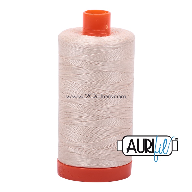 Aurifil 50wt Thread - Large spool Light Sand #2000