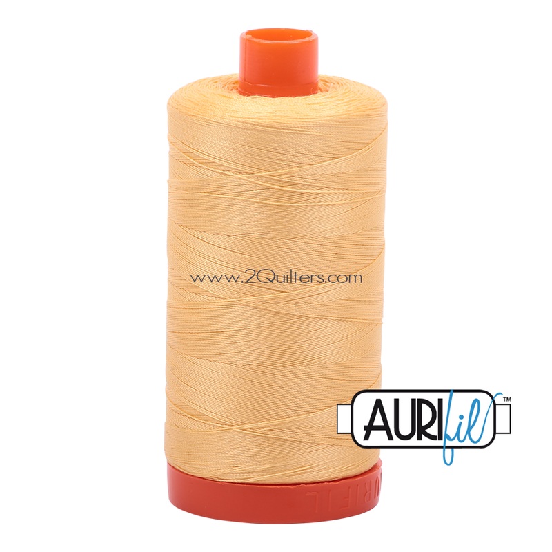 Aurifil 50wt Thread - Large spool Medium Butter #2130