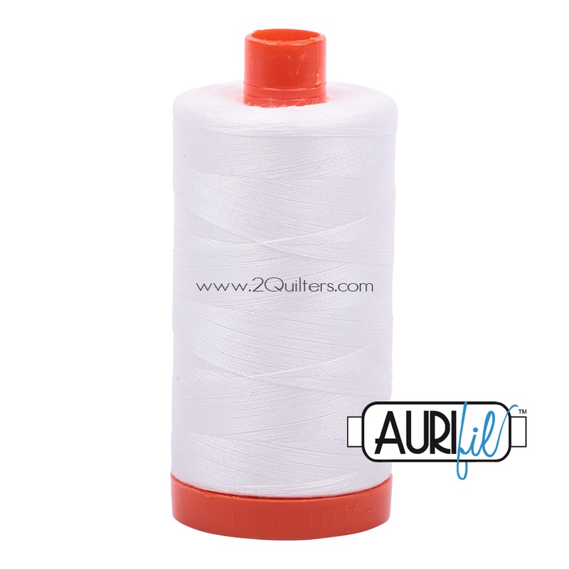 Aurifil 50wt Thread - Large spool Natural White #2021