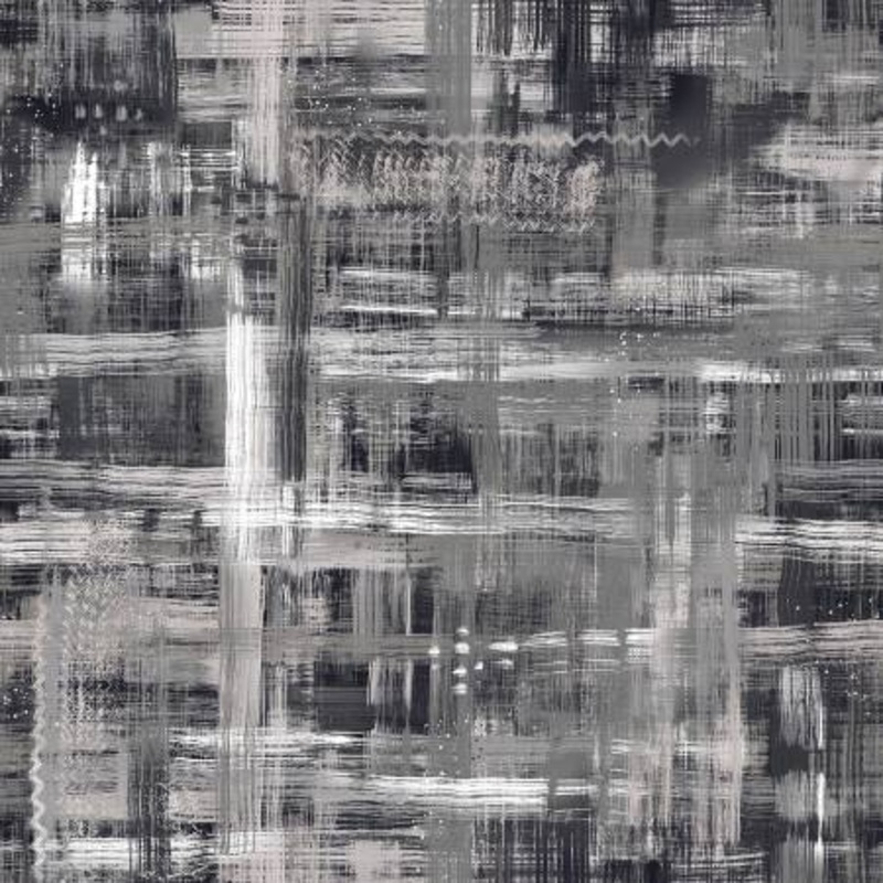 Black/Grey Colorfield 108 Cotton (QBD650M-JK) - Sold in UNITS of 1/4 metre