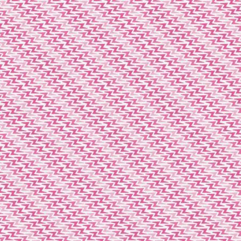 Pink Lightning Bolts 118 Cotton (183-25426)  Sold in UNITS of  metre