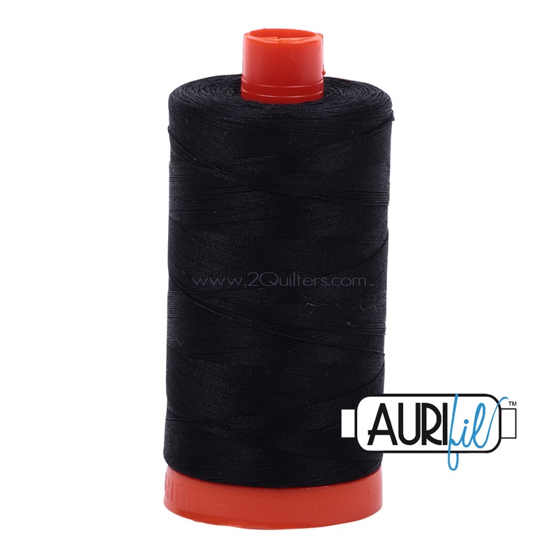 Aurifil 50wt Thread - Large spool Black #2692