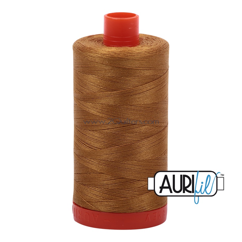 Aurifil 50wt Thread - Large spool Brass #2975