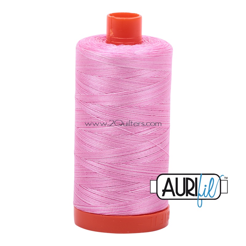Aurifil 50wt Thread - Large spool Bubblegum - Variegated #3660
