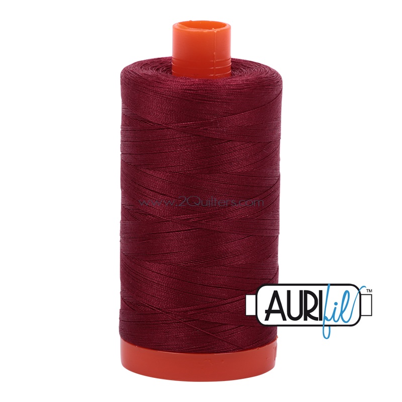 Aurifil 50wt Thread - Large spool Dark Carmine Red #2460