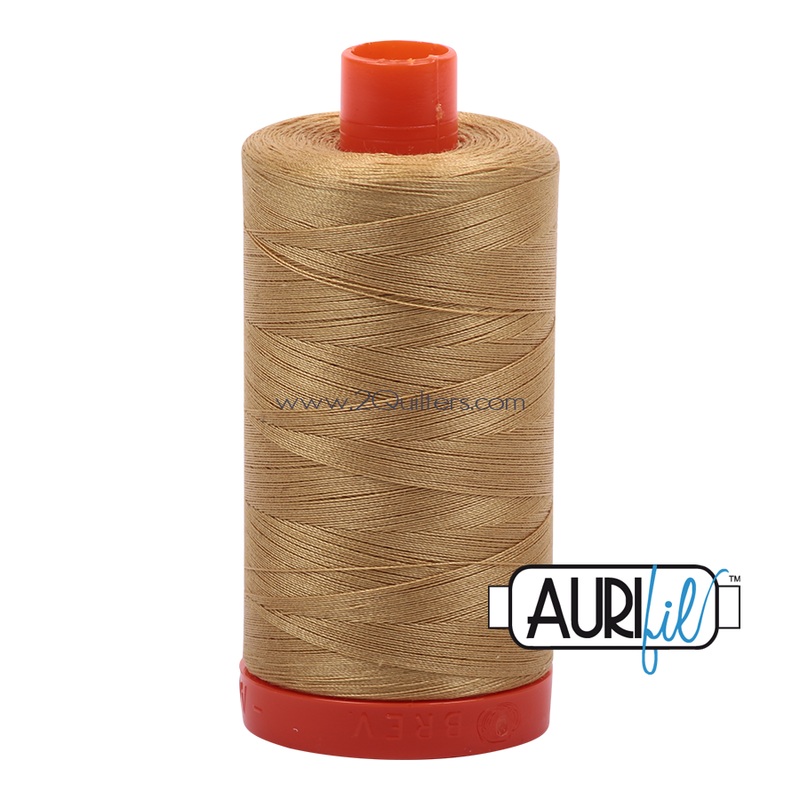 Aurifil 50wt Thread - Large spool Light Brass #2920