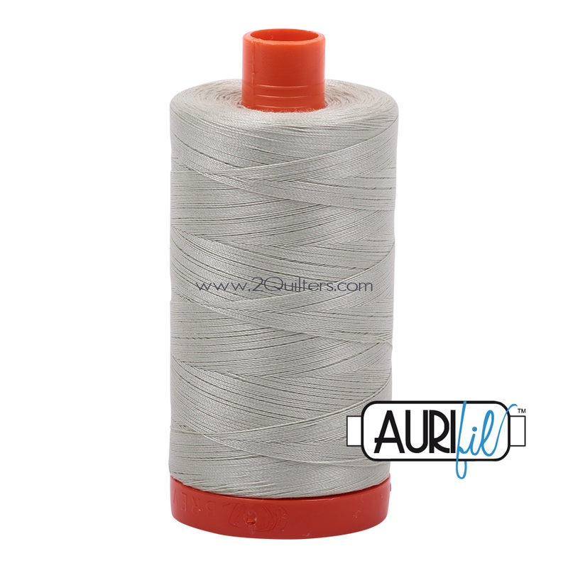 Aurifil 50wt Thread - Large spool Light Grey Green #2843