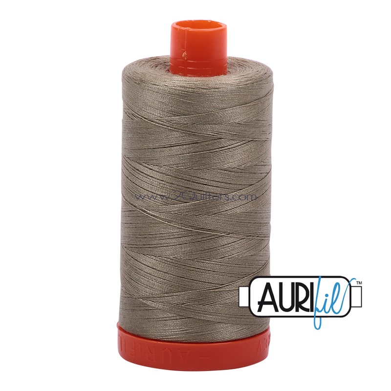 Aurifil 50wt Thread - Large spool Light Khaki Green #2900