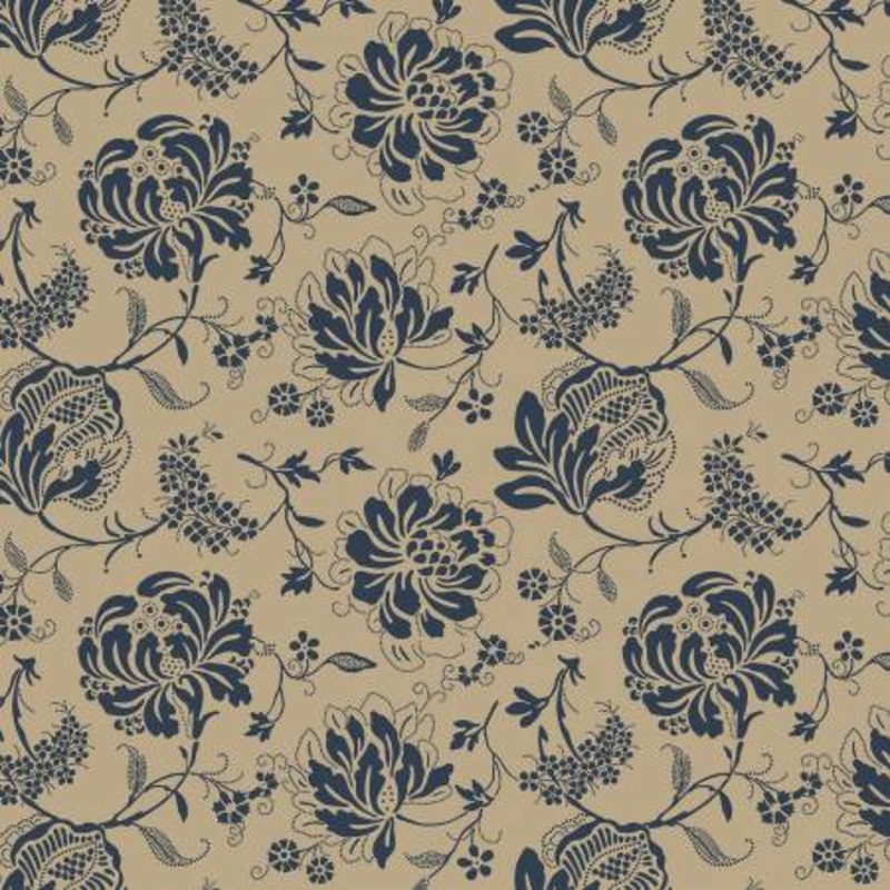 Beige Block Print 108 Cotton (QB651383D-BEIGE)  Sold in UNITS of  metre