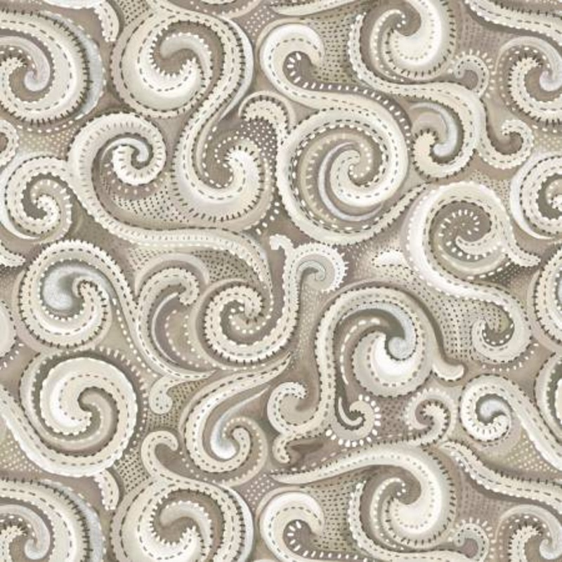 Biscuit Swirl 108 Cotton (8021S-33)  Sold in UNITS of  metre