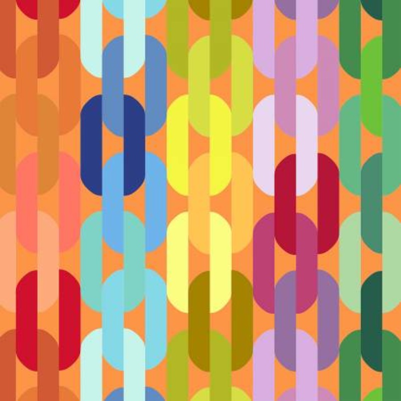 Creamsicle Links 108 Cotton (54574DW-1DES)  Sold in UNITS of  metre