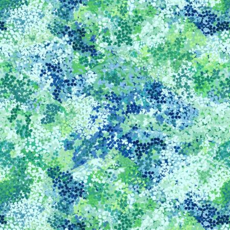 Green Petals 118 Cotton (BQ4043-60)  Sold in UNITS of  metre