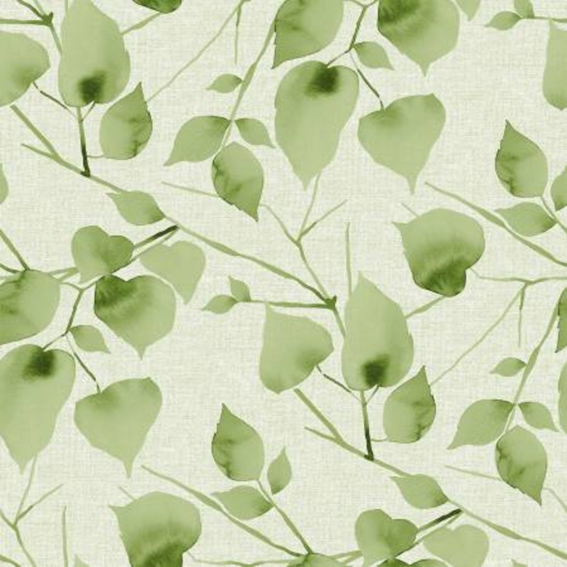 Leaf Water Color Leaves 108 Cotton (BQ3502-60)  Sold in UNITS of  metre