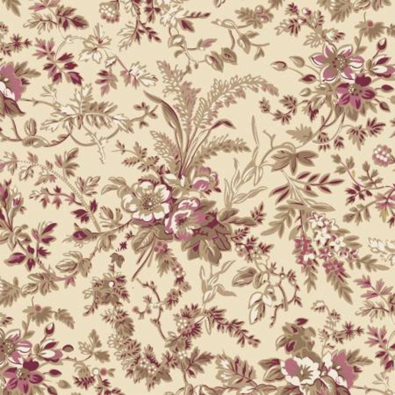 Pink Flowery Branches 108 Cotton (QB601323D-PINK)  Sold in UNITS of  metre