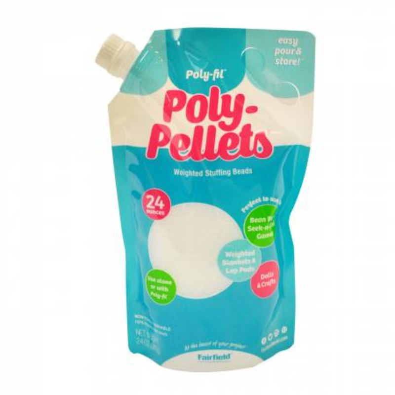 Poly Pellets Weighted Stuffing Beads Easy Pour and Store (24oz)