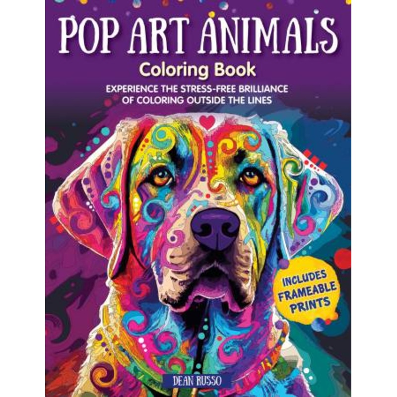 Pop Art Animals Coloring Book