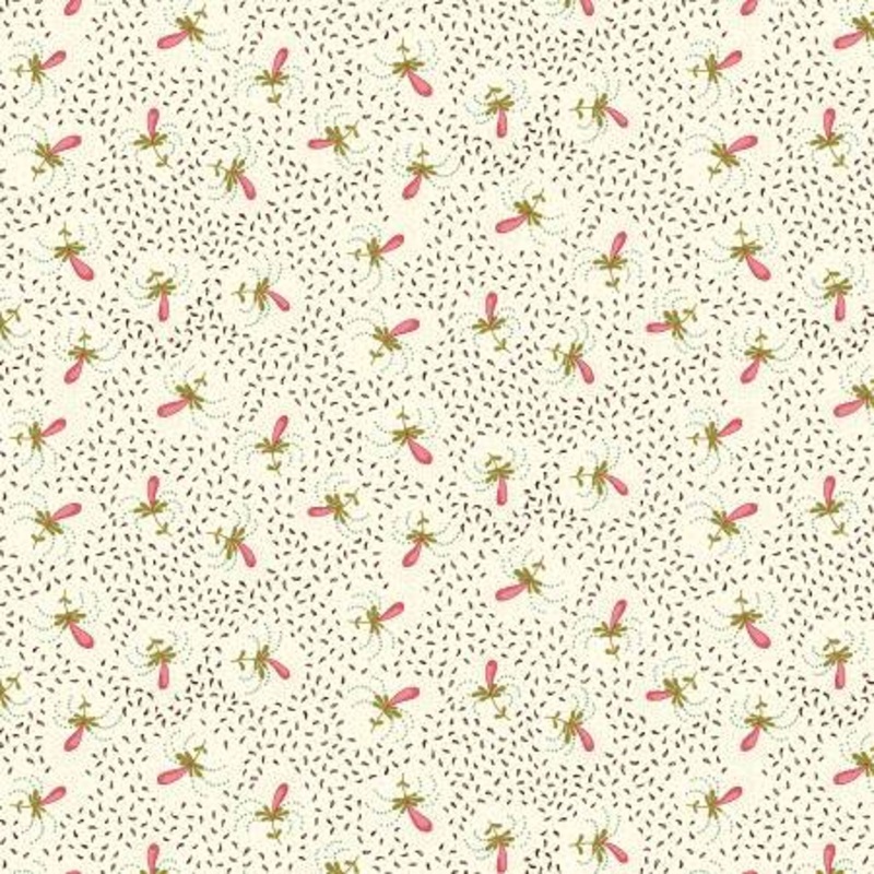 Wheat Delicate Pears and Leaves 108 Cotton (1835-40)  Sold in UNITS of  metre