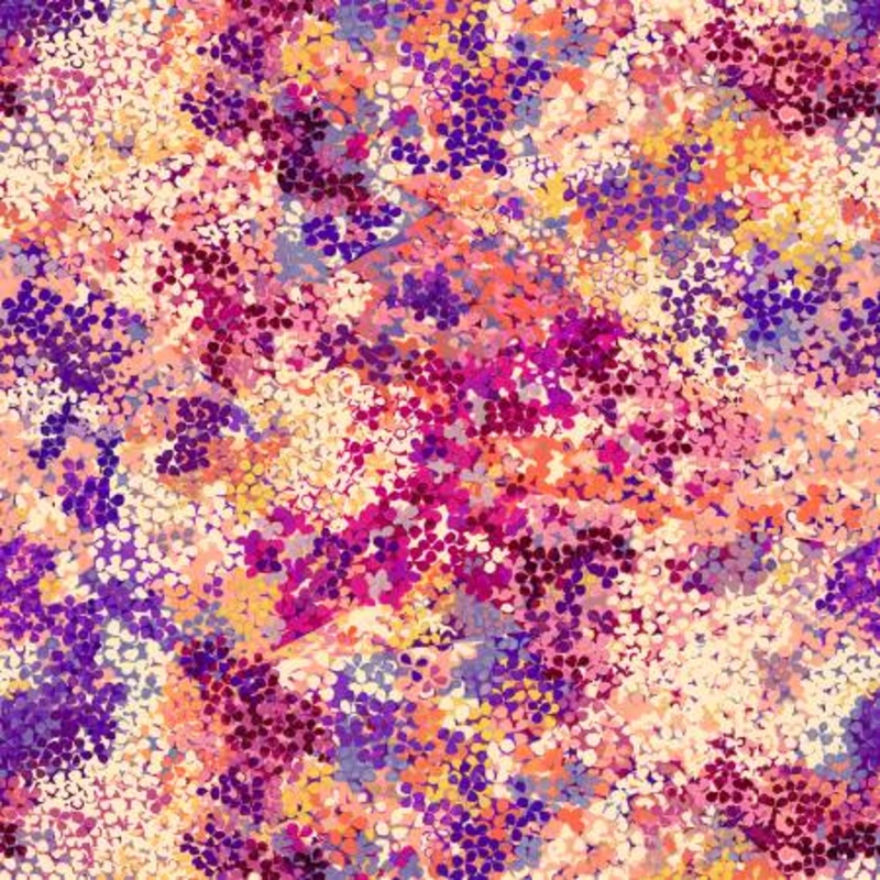 Yellow Petals 118 Cotton (BQ4043-44)  Sold in UNITS of  metre