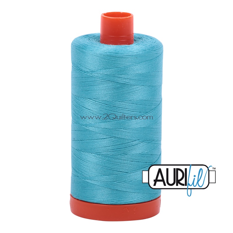 Aurifil 50wt Thread - Large spool Bright Turquoise #5005