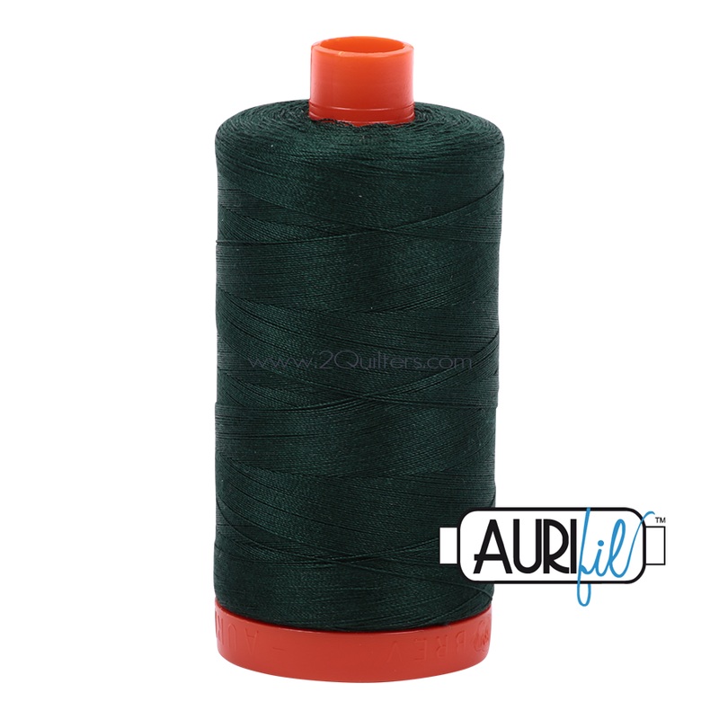 Aurifil 50wt Thread - Large spool Forest Green #4026