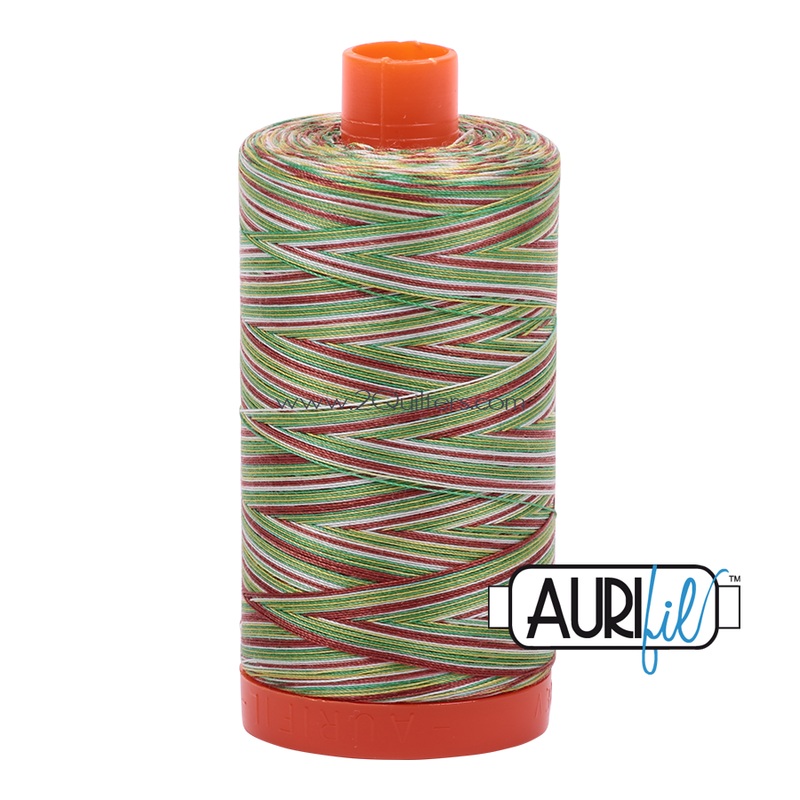 Aurifil 50wt Thread - Large spool Leaves - Variegated #4650