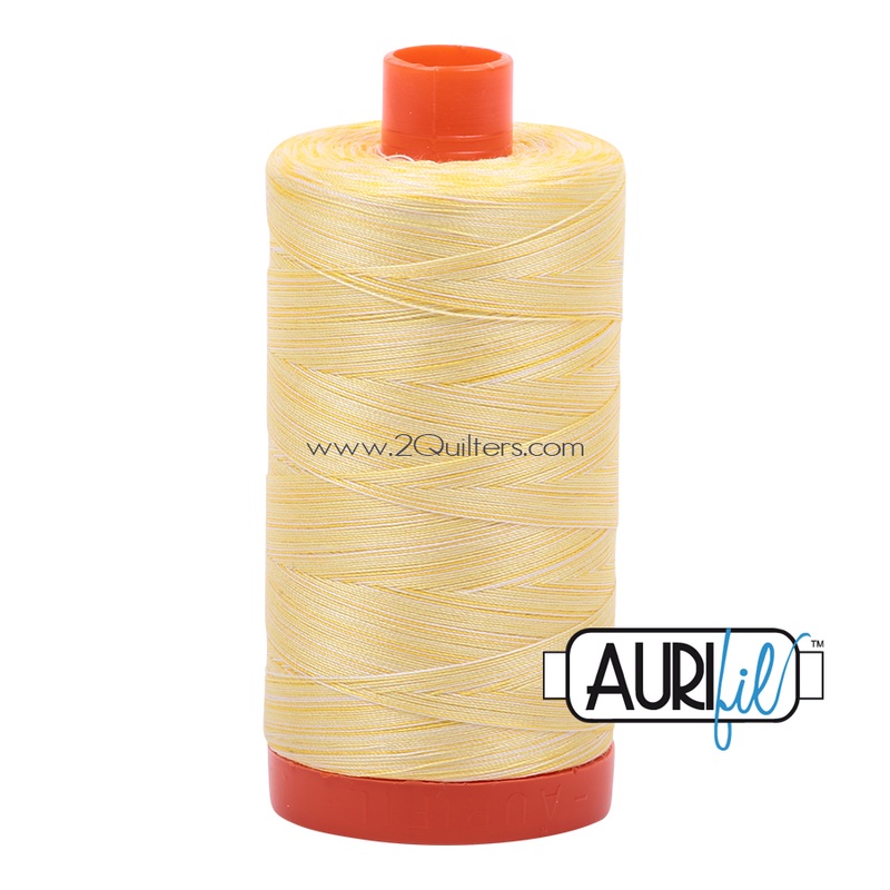 Aurifil 50wt Thread - Large spool Lemon Ice - Variegated #3910