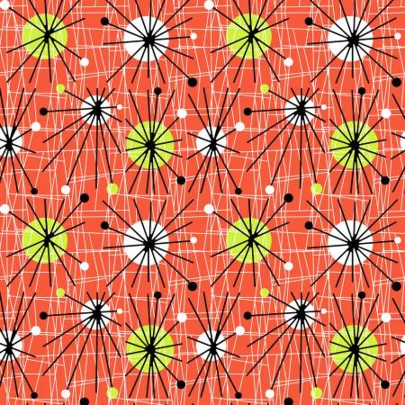 Clementine Atomic 108 Cotton (WBX5440-CLEM)  Sold in UNITS of  metre