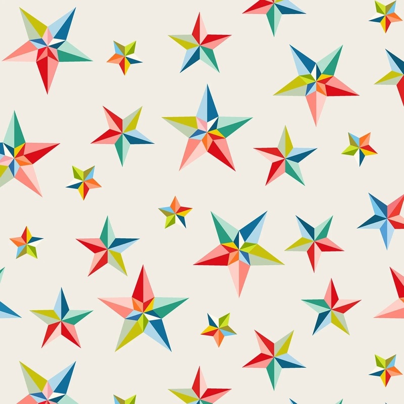 Multicolor Pinwheel Stars 108 Cotton (54511DW-2DES) - Sold in UNITS of 1/4 metre
